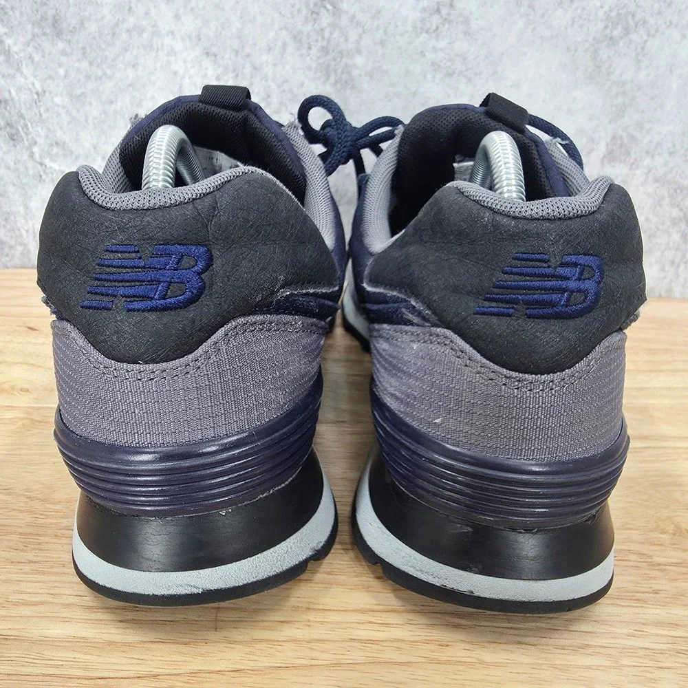 New Balance 574 Running Shoe Mens 11 Navy Blue Grey White Casual Sneaker ML574PT